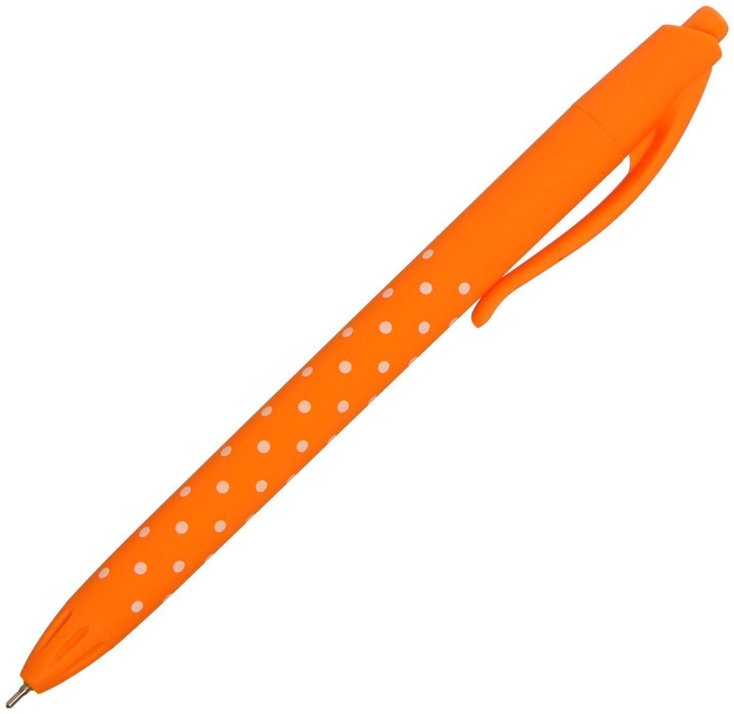 Ручка шариковая автоматическая Vinson 0.7 мм, стержень синий, масляный, корпус МИКС (штрихкод на штуке)