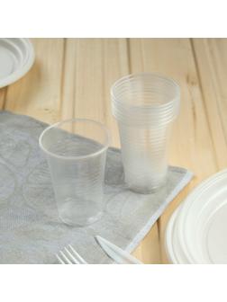 Стакан одноразовый «Премиум», 200 мл, цвет прозрачный