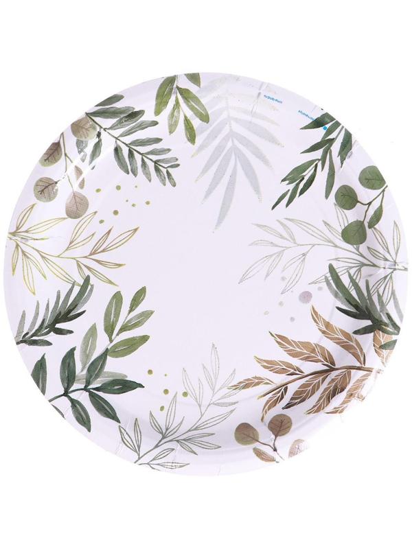 Набор бумажной посуды «Природа», 6 стаканов, 6 тарелок