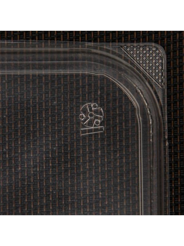 Крышка одноразовая «Южуралпак», КР-179, 18,6×14,1×0,76 см, цвет прозрачный