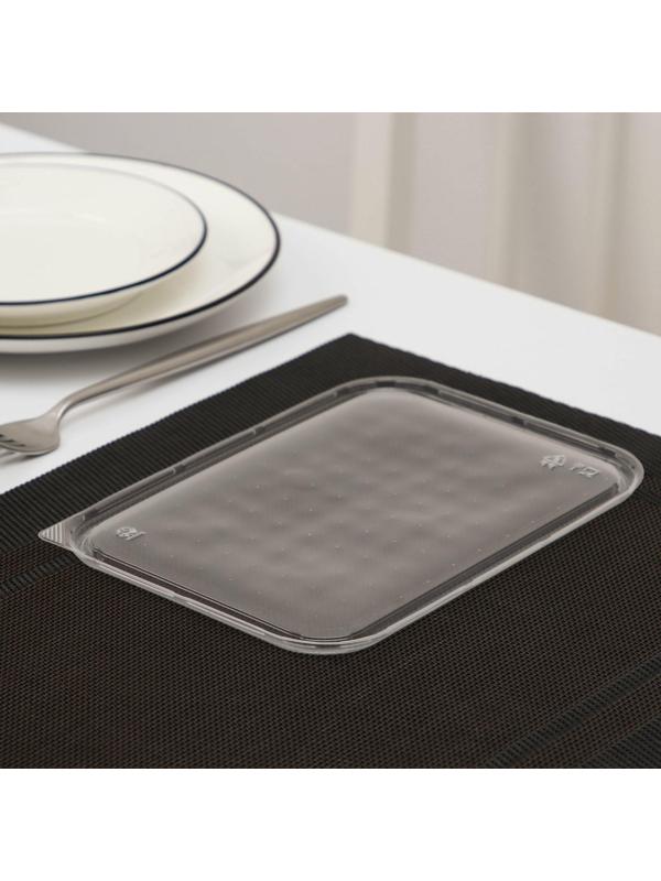 Крышка одноразовая «Южуралпак», КР-179, 18,6×14,1×0,76 см, цвет прозрачный