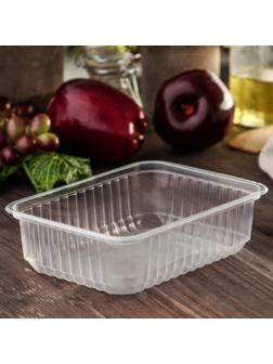 Контейнер одноразовый «Южуралпак», КР-179, 750 гр, 17,9×13,2×5 см, цвет прозрачный