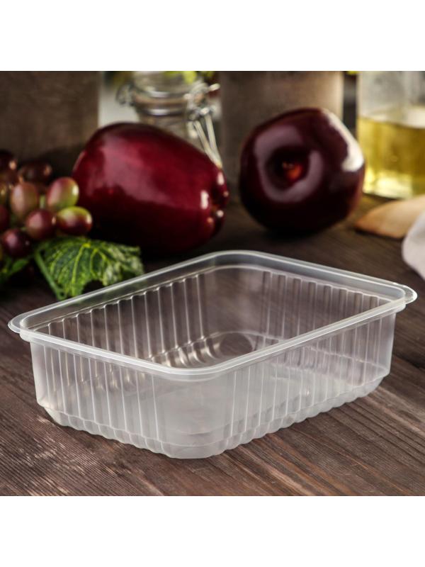 Контейнер одноразовый «Южуралпак», КР-179, 750 гр, 17,9×13,2×5 см, цвет прозрачный