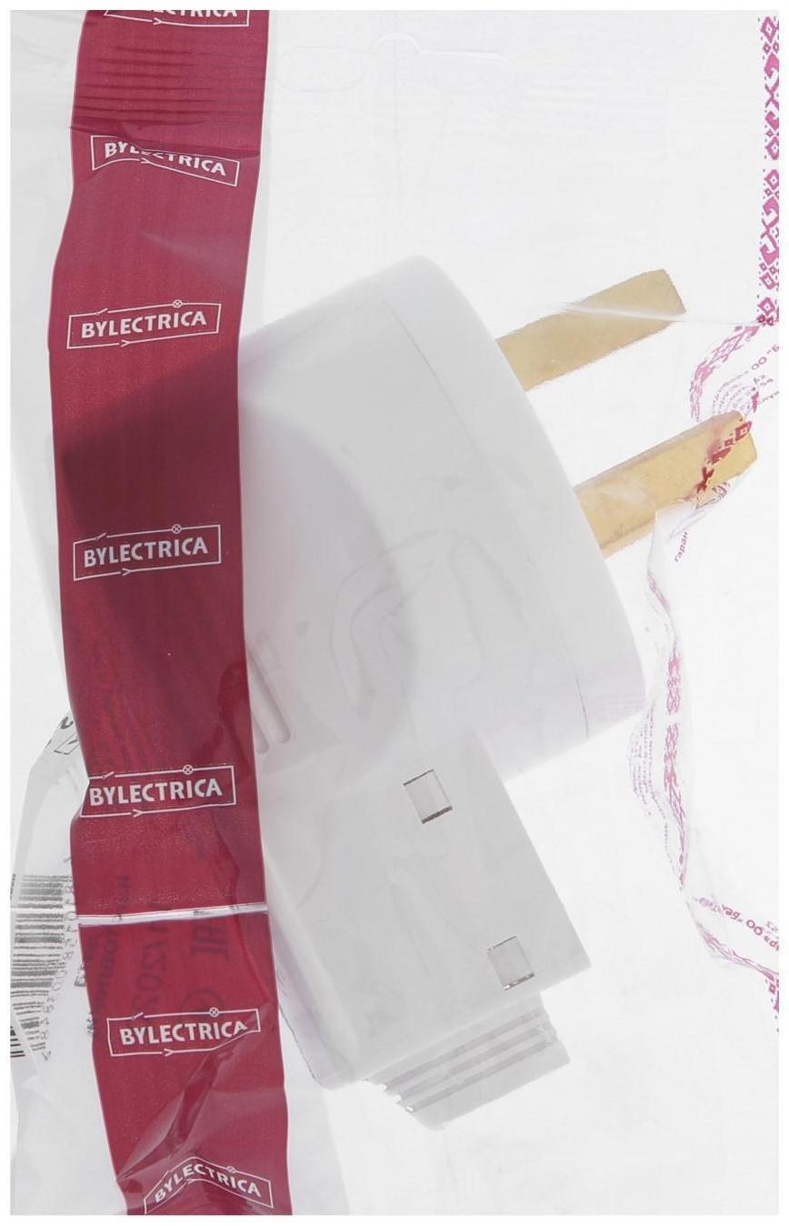 Вилка к электроплите BYLECTRICA В32-001, 32А, 250 В, пластик, белая