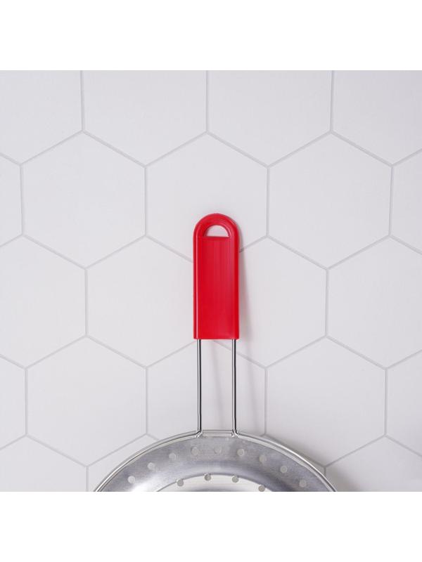 Рассекатель огня Доляна «Стандарт», d=19,5 см, нескладная ручка, цвет красный