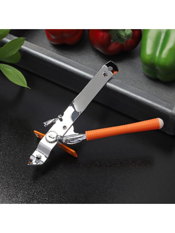 Нож консервный Доляна «Оригинал», 16 см, цвет оранжевый