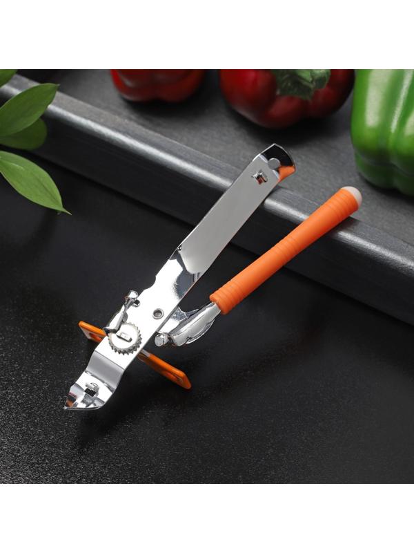 Нож консервный Доляна «Оригинал», 16 см, цвет оранжевый