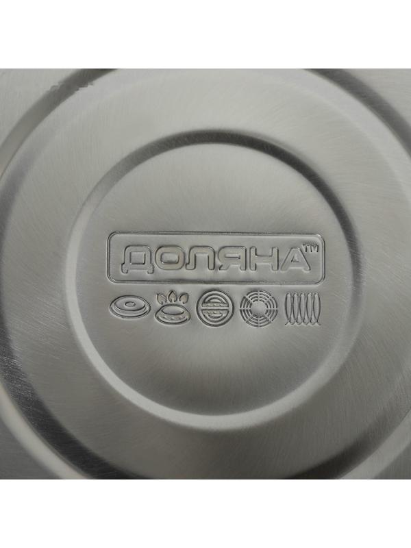 Чайник со свистком из нержавеющей стали Доляна «Сердце», 3 л, с индикатором нагрева