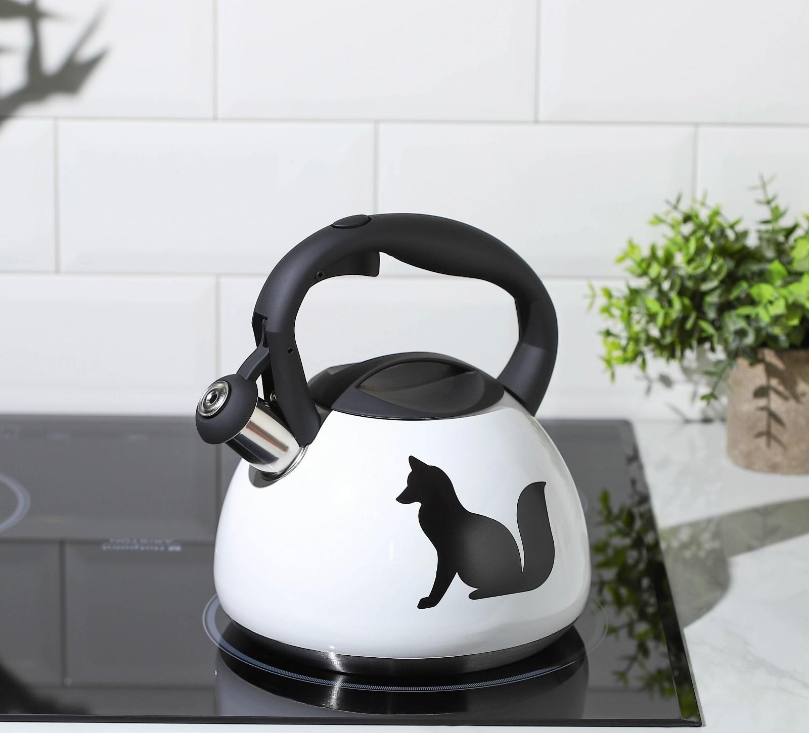 Чайник со свистком из нержавеющей стали Доляна «Лиса», 3 л, с индикатором нагрева