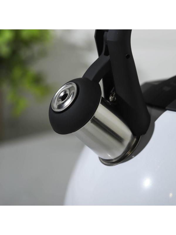 Чайник со свистком из нержавеющей стали Доляна «Лиса», 3 л, с индикатором нагрева