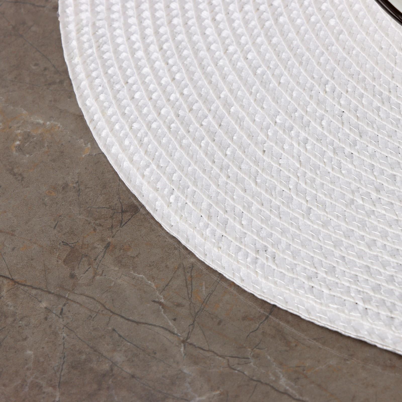 Салфетка сервировочная на стол «Лофт», d=38 см, цвет белый