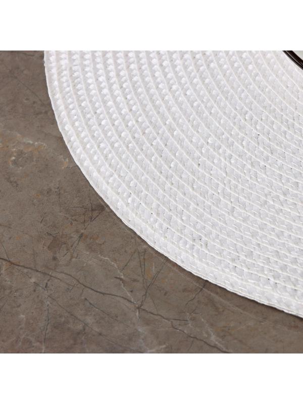 Салфетка сервировочная на стол «Лофт», d=38 см, цвет белый