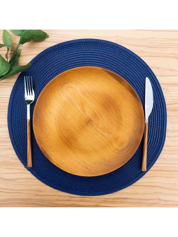 Салфетка сервировочная на стол «Лофт», d=38 см, цвет синий