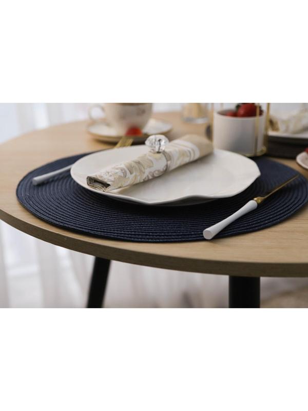 Салфетка сервировочная на стол «Лофт», d=38 см, цвет синий