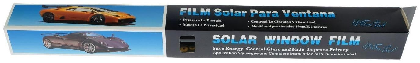 Тонировочная плёнка 50 × 300 см, светопропускаемость 15%