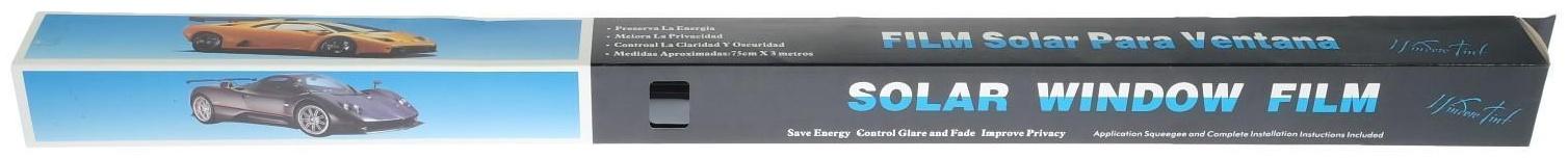 Тонировочная плёнка 75 × 300 см, светопропускаемость 20%