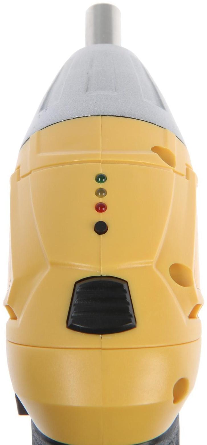 Отвертка ТУНДРА, двухпозиционная рукоятка, подсветка, Li-ion 1300 mAh, 200 об/мин, 3.5 Н*м