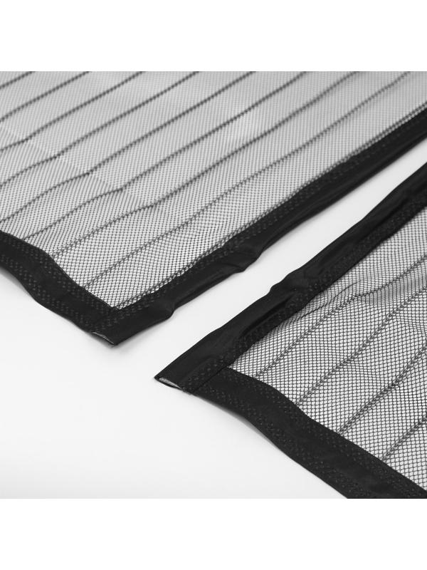 Сетка антимоскитная для дверей, 100 × 210 см, на магнитах, цвет черный