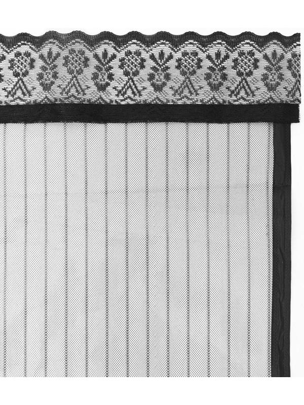 Сетка антимоскитная для дверей, 100 × 210 см, на магнитах, цвет черный