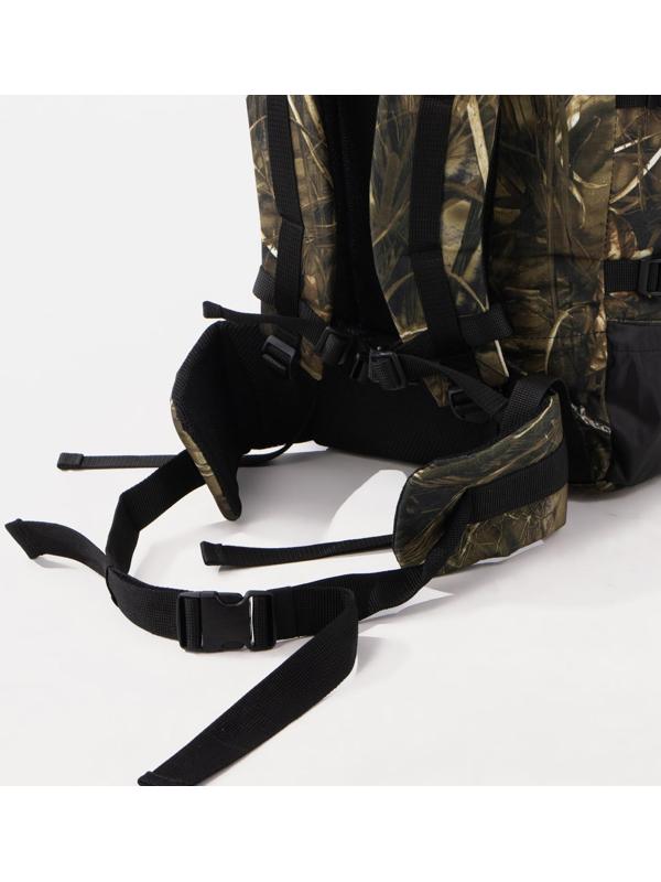 Рюкзак туристический, 80 л, отдел на молнии, 3 наружных кармана, цвет коричневый