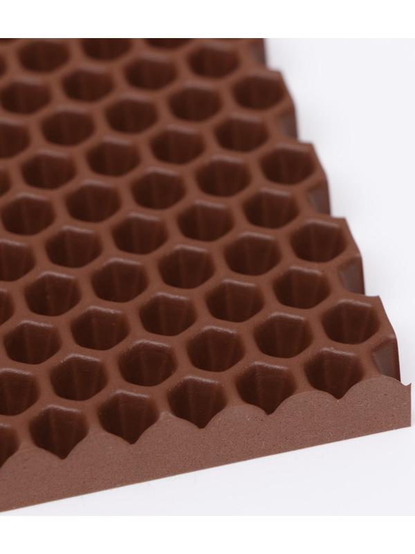 Коврик универсальный, прямоугольный, EVA, коричневый, 35 х 45 см