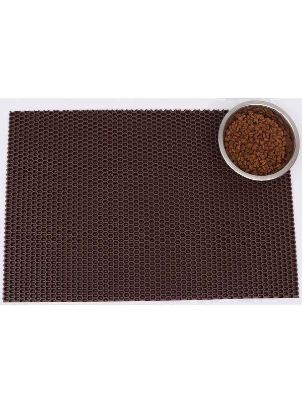 Коврик для животных EVA, ячеиистый, 40 х 60 см, коричневый