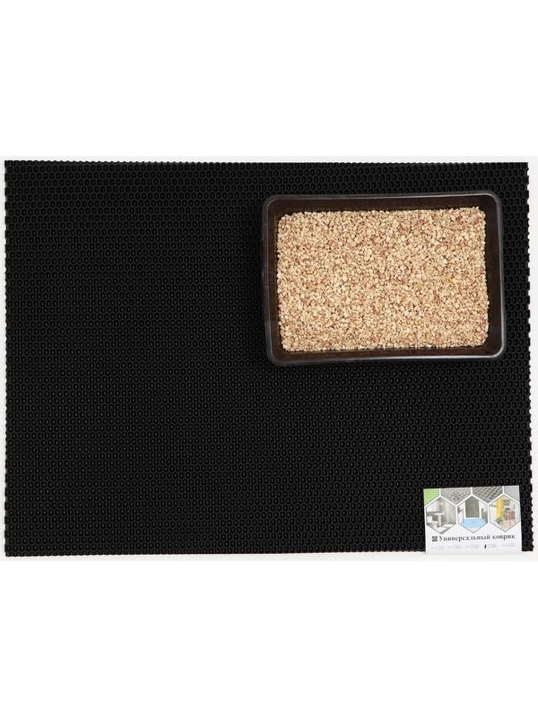 Коврик для животных EVA, ячеиистый, 60 х 80 см, черный