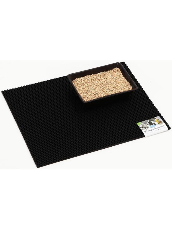 Коврик для животных EVA, ячеиистый, 60 х 80 см, черный