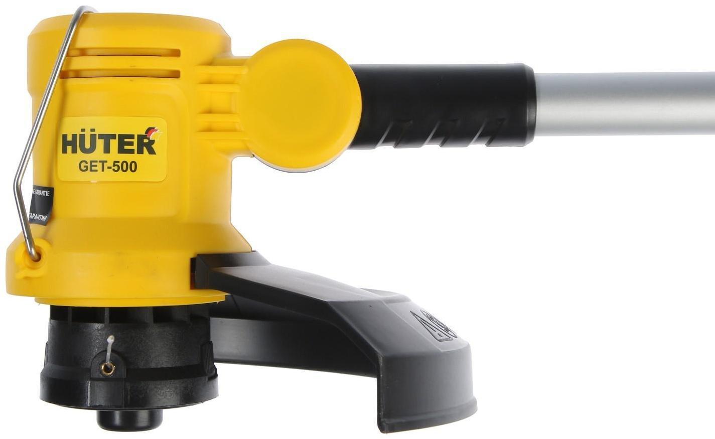 Триммер электрический Huter GET-500, 500 Вт, 12000 об/мин, d=1.2 мм, скос 25 см