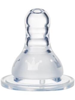Соска силиконовая, антиколиковая, +0 мес., медленный поток, фасовка 20 шт