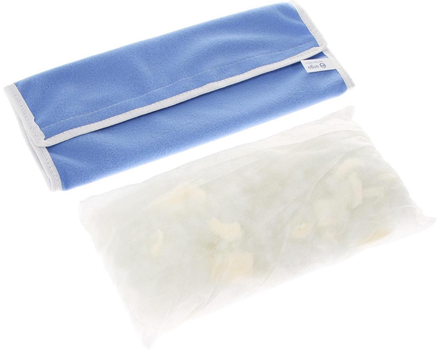 Подушка - накладка ARGO, детская, на ремень безопасности, голубой 29х11х9 см