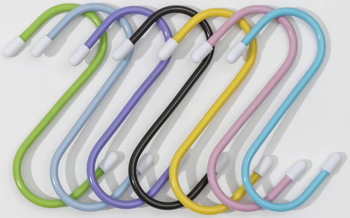 Набор крючков для рейлинга, 7 см, d=2,5 см, 7 шт, цвет МИКС