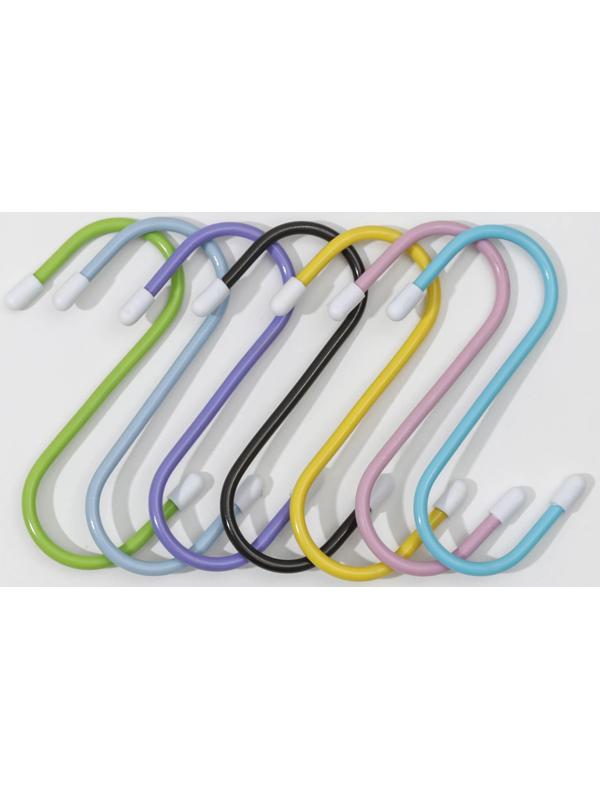 Набор крючков для рейлинга, 7 см, d=2,5 см, 7 шт, цвет МИКС