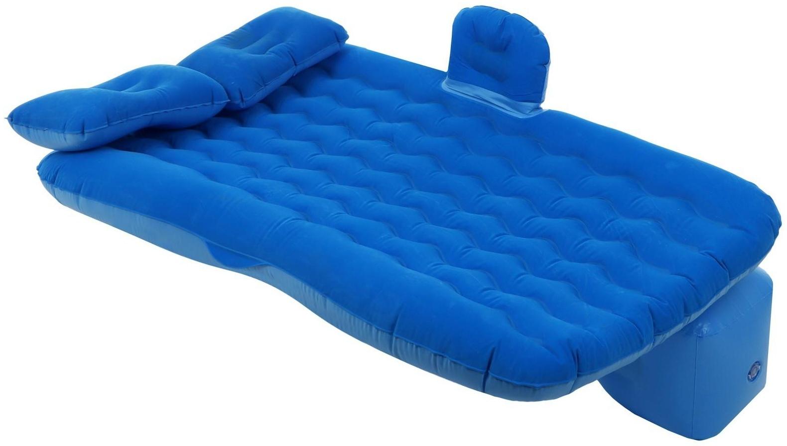 Матрас надувной в автомобиль, р. 130 х 68 х 38 см, цвет синий