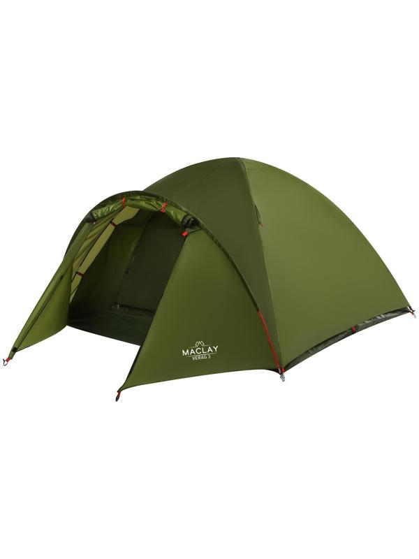 Палатка туристическая VERAG 3, р. 315 х 210 х 120 см, 3-местная, двухслойная