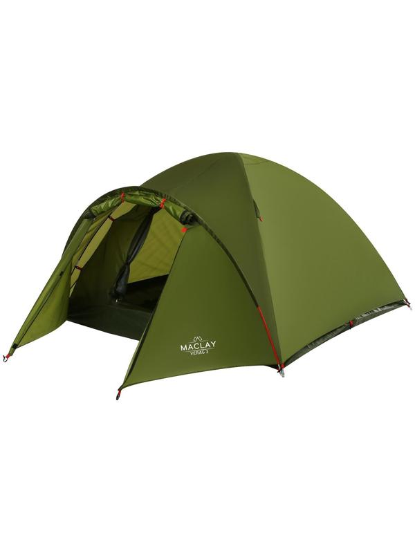 Палатка туристическая VERAG 3, р. 315 х 210 х 120 см, 3-местная, двухслойная