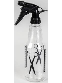 Распылитель парикмахерский «H2O», 500 мл, цвет прозрачный/чёрный