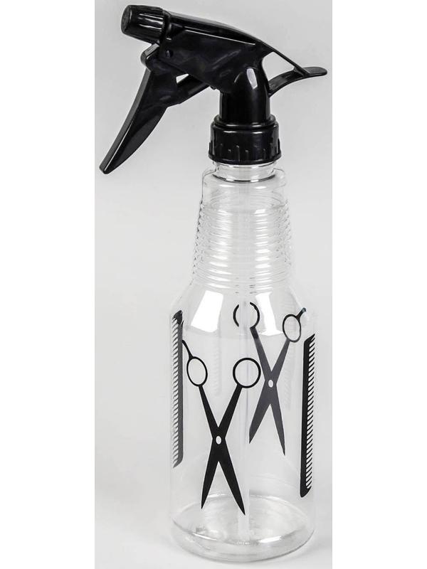 Распылитель парикмахерский «H2O», 500 мл, цвет прозрачный/чёрный