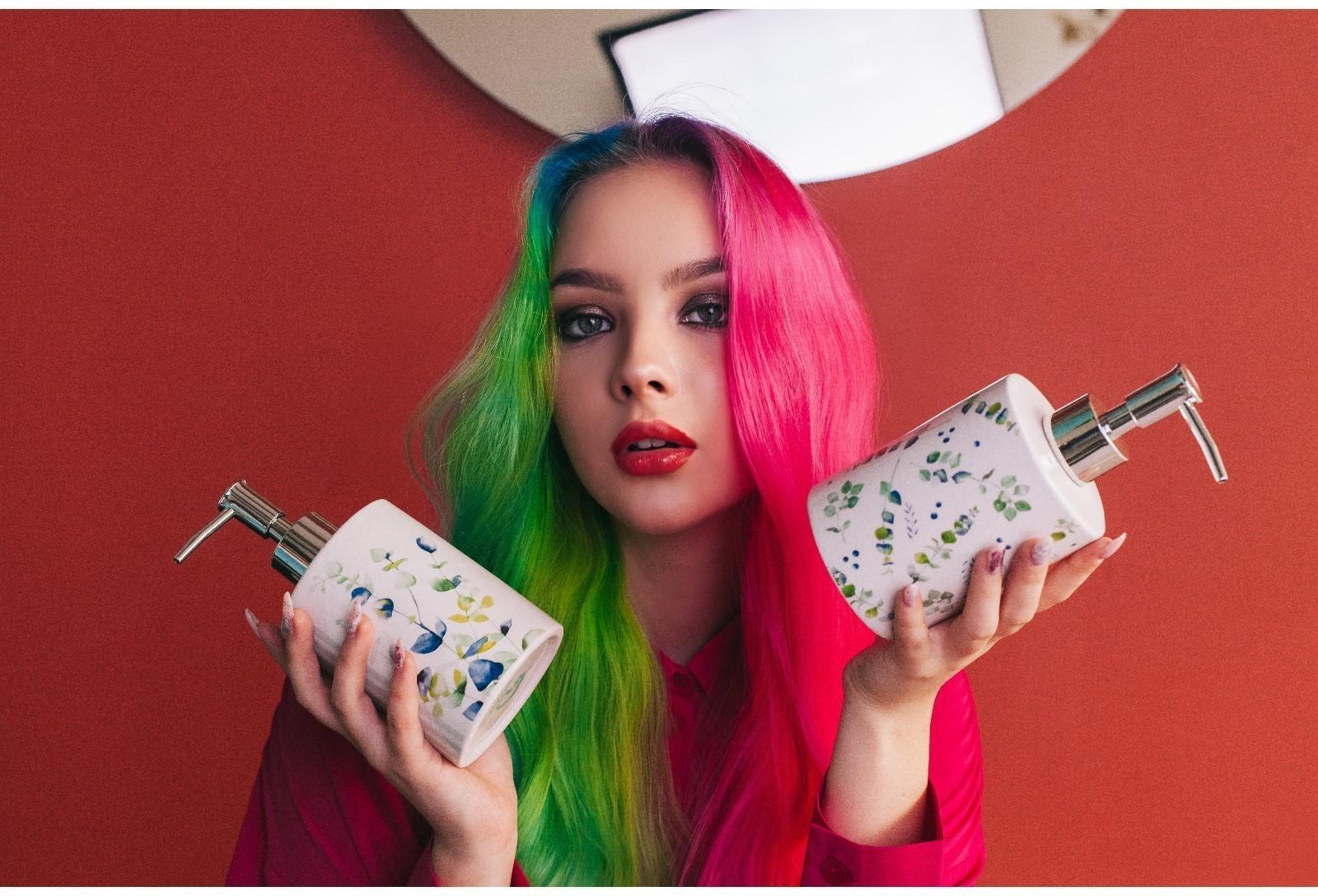 Дозатор для жидкого мыла Доляна «Эвкалипт», 380 мл