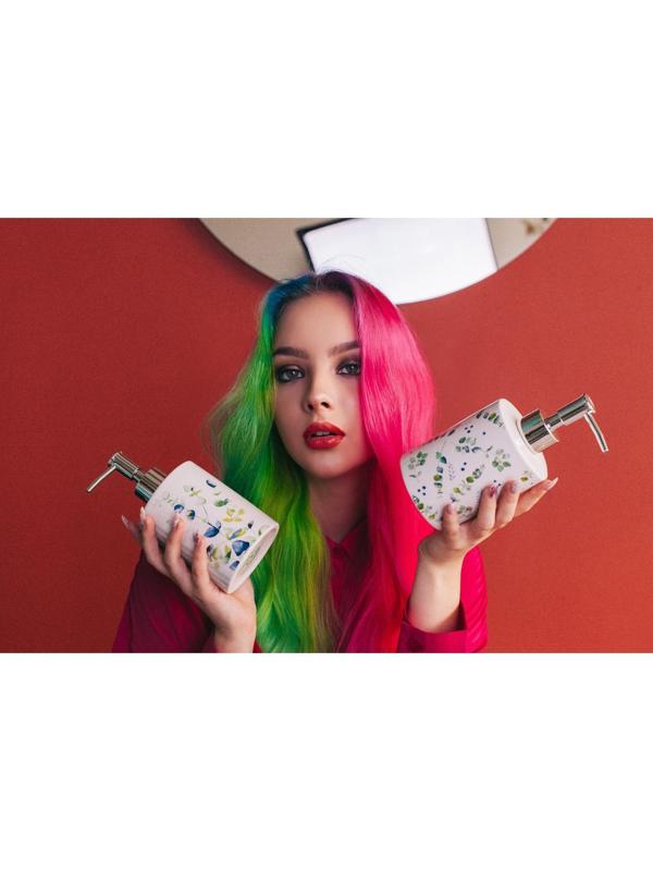 Дозатор для жидкого мыла Доляна «Эвкалипт», 380 мл