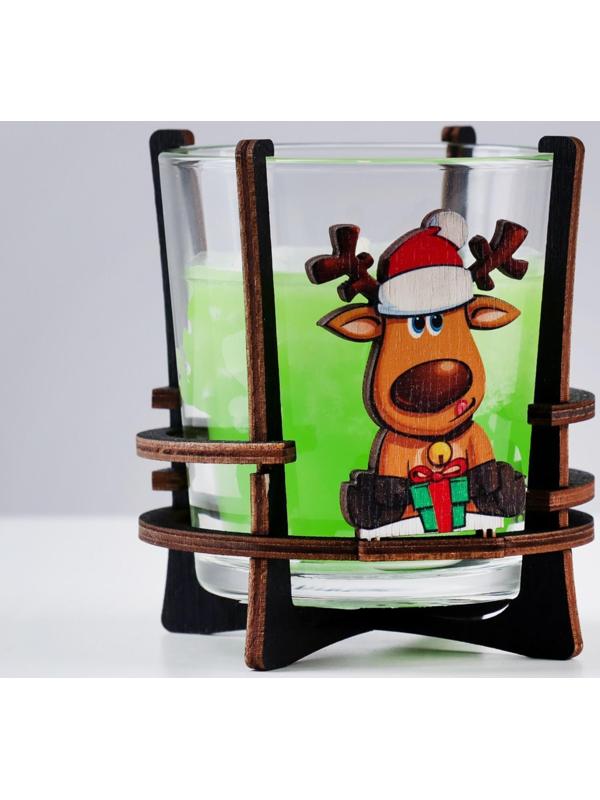 Свеча ароматическая в стакане на подставке 