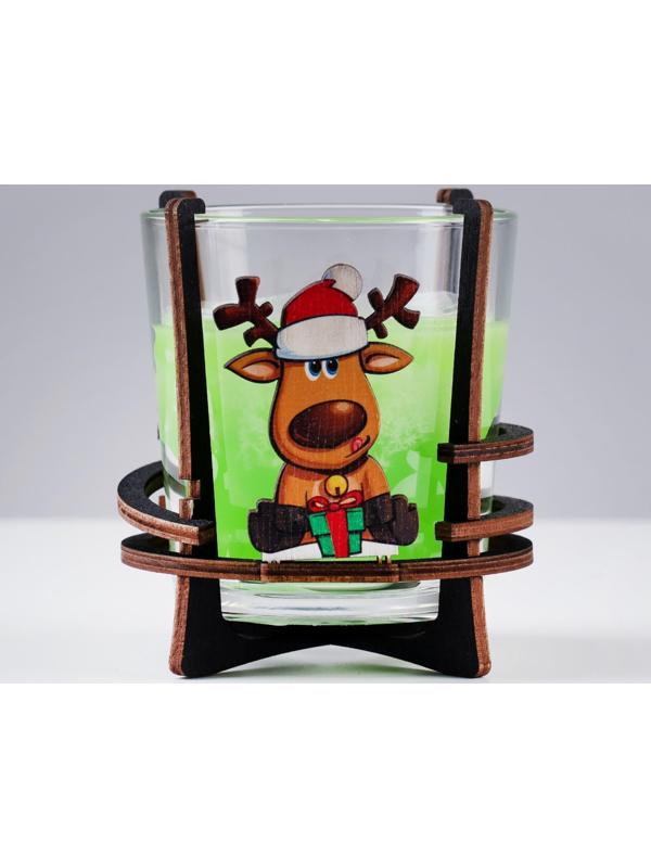 Свеча ароматическая в стакане на подставке 