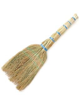 Веник узбекский из сорго 3х-прошивной малый, 75-80 см, ручная работа