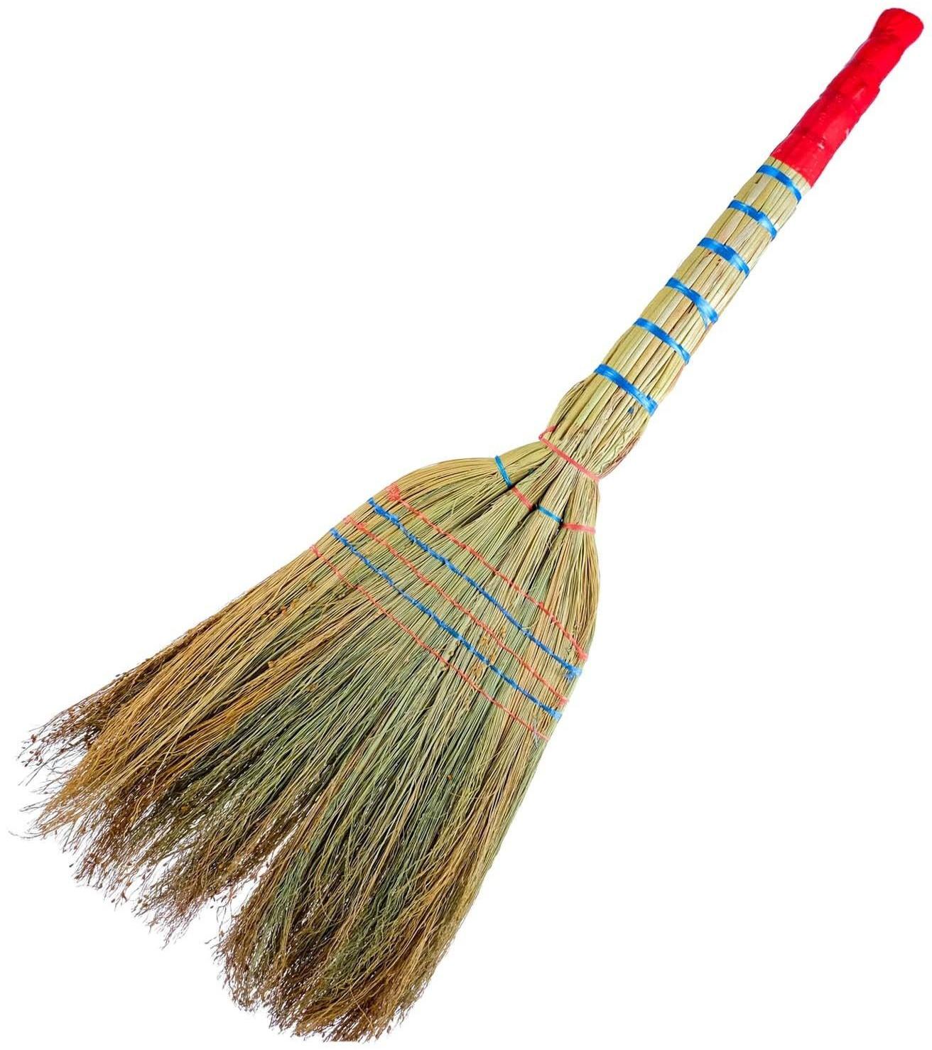 Веник узбекский из сорго 5ти-прошивной 4х-лучевой, ручная работа, 90-95 см