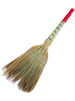 Веник узбекский из сорго 5ти-прошивной 4х-лучевой, ручная работа, 90-95 см