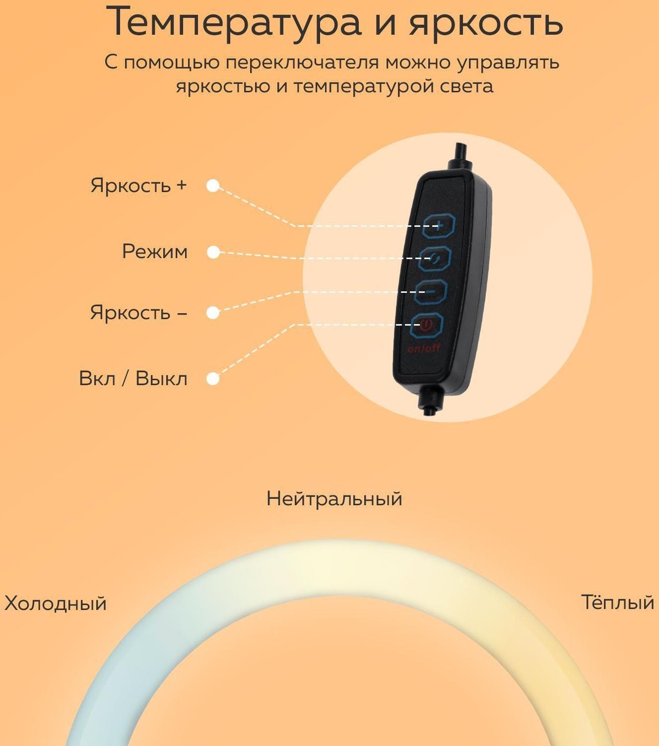 Набор Юного Блогера Windigo KIDS CB-98, лампа, MIC, пульт, СЗУ, линзы, переходники, чёрный