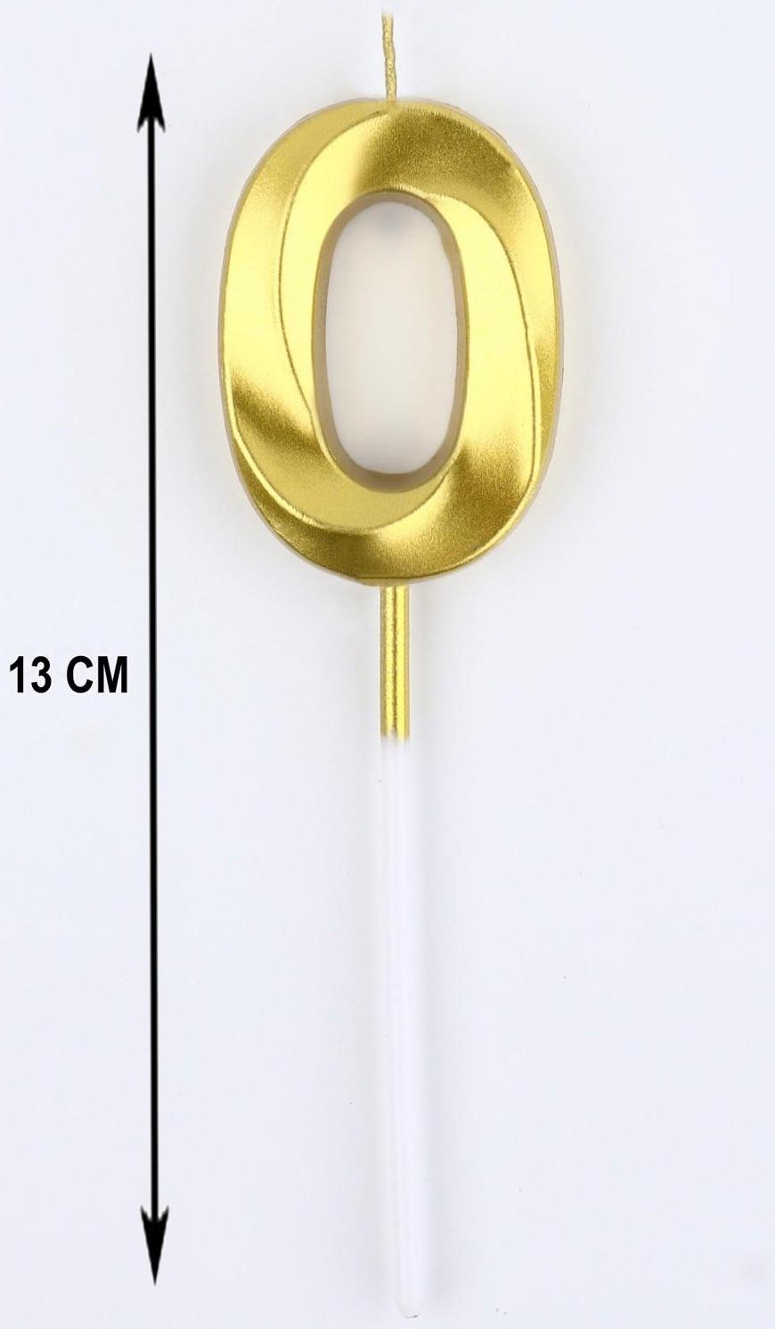 Свеча в торт на шпажке «‎Грань», цифра 