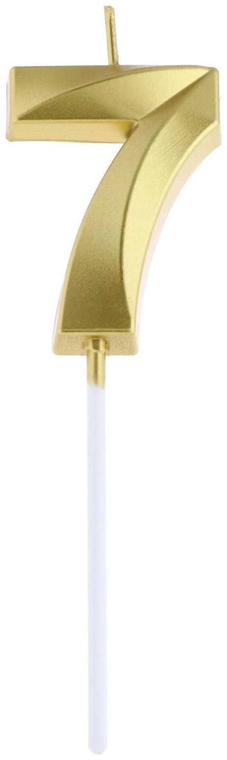 Свеча в торт на шпажке «‎Грань», цифра 