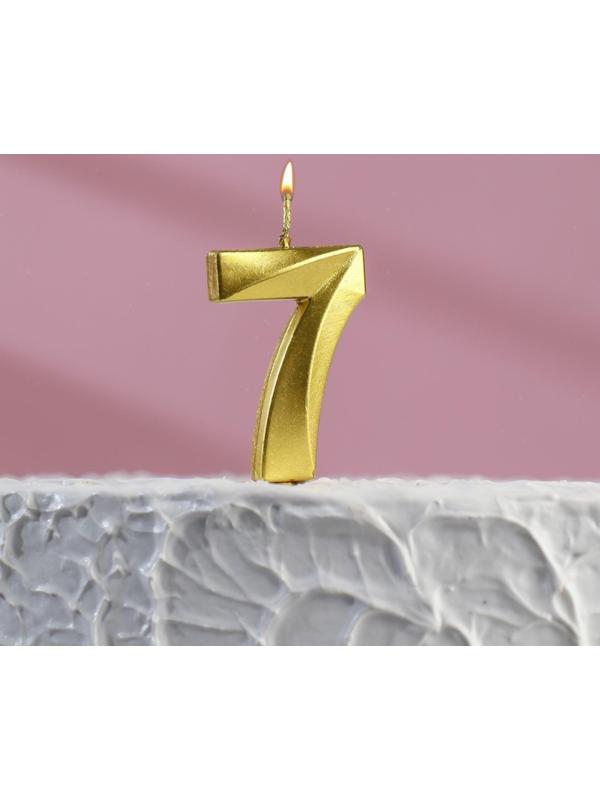 Свеча в торт на шпажке «‎Грань», цифра 