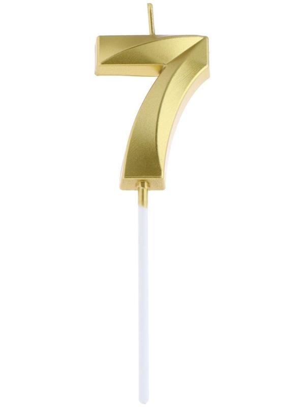 Свеча в торт на шпажке «‎Грань», цифра 